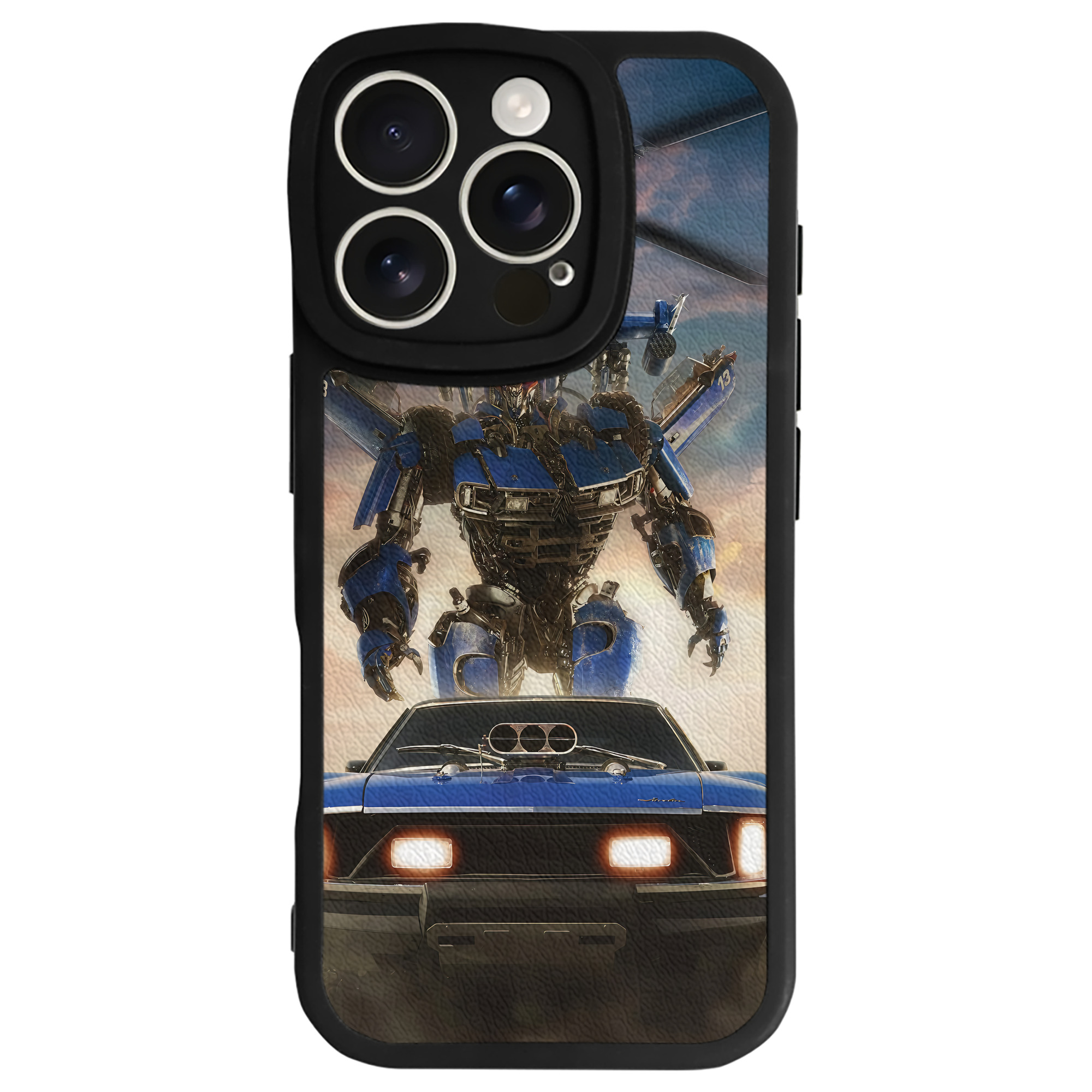（画像用） Transformers トランスフォーマー 【iPhone 16シリーズ対応】シリコンスマホケース（レザー調） 材質：シリコン